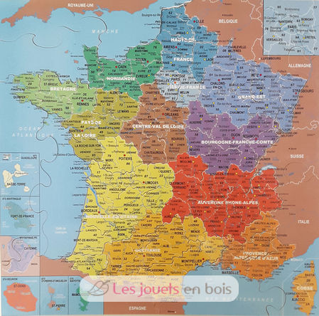 Carte de France des départements K80-100 Puzzle Michèle Wilson 2