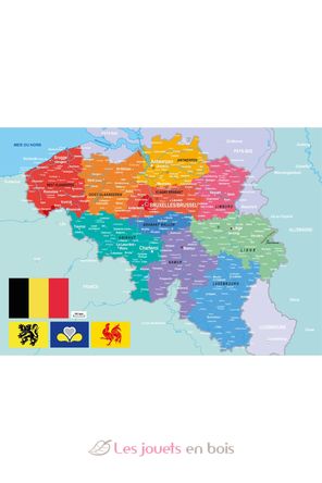 Carte de la Belgique W83-24 Puzzle Michèle Wilson 3