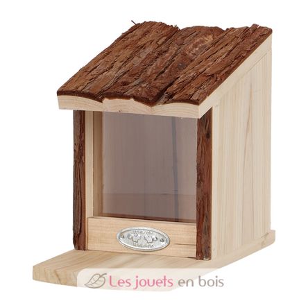 Mangeoire écureuil avec toit en écorce ED-WA107 Esschert Design 1