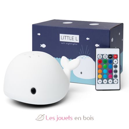 Veilleuse Baleine blanche avec télécommande LL-WHAWHITER Little L 1
