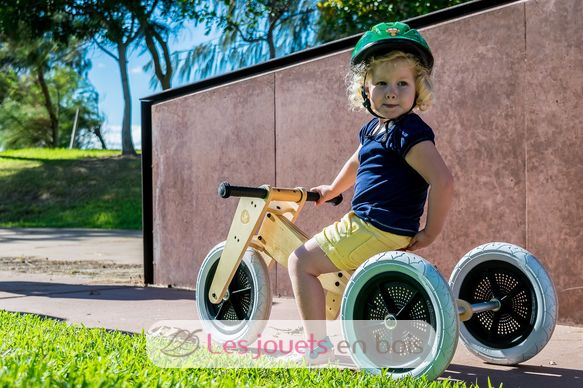 Draisienne Evel Knievel Kiddimoto, le vélo en bois sans pédales