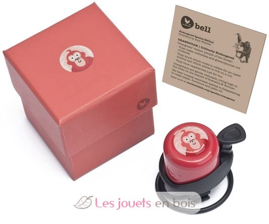 Sonnette Draisienne - Rouge Orang Outan WBD-3601 Wishbone Design Studio 1