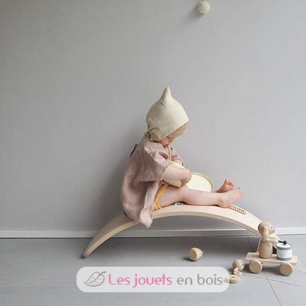 Planche d’équilibre en bois et feutrine pour enfant de Goki