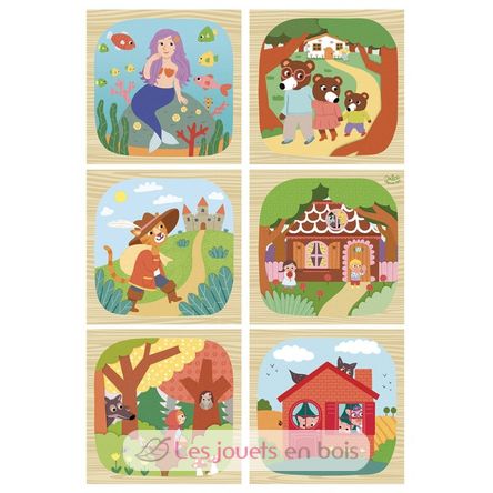Cubes en bois - Les contes V2407 Vilac 2
