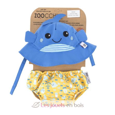 Maillot et Chapeau Baleine (12-24M) EFK-122-010-027 Zoocchini 1