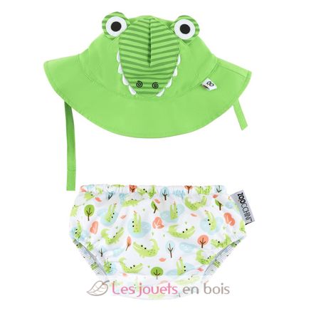 Maillot et Chapeau Crocodile (12-24M) EFK-122-010-021 Zoocchini 2