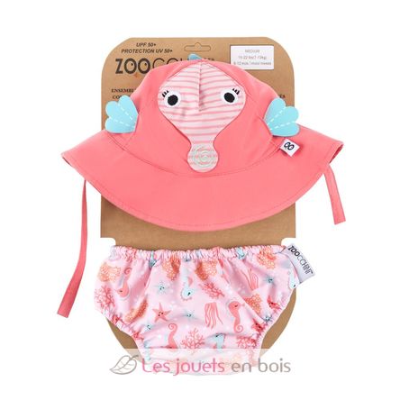 Maillot et Chapeau Hippocampe (12-24M) EFK-122-010-024 Zoocchini 1