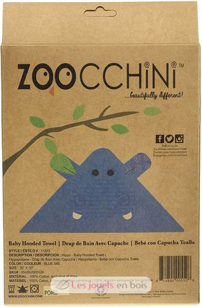 Henry l'hippo - Cape de bain ZOO-122-000-002 Zoocchini 5
