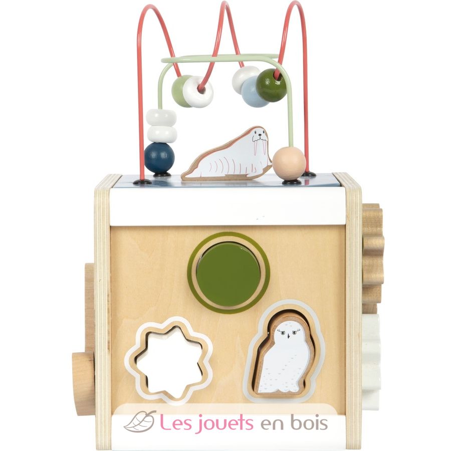 Maison De Motricité Small Foot Étable Jaune - Jouet En Bois Pour Développement Enfant