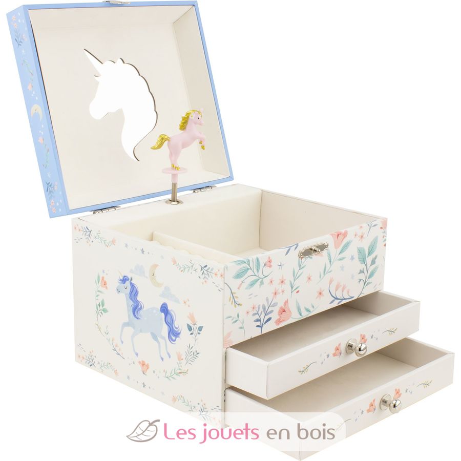 Coffre à bijoux musical Licorne - Ulysse - Boite à musique