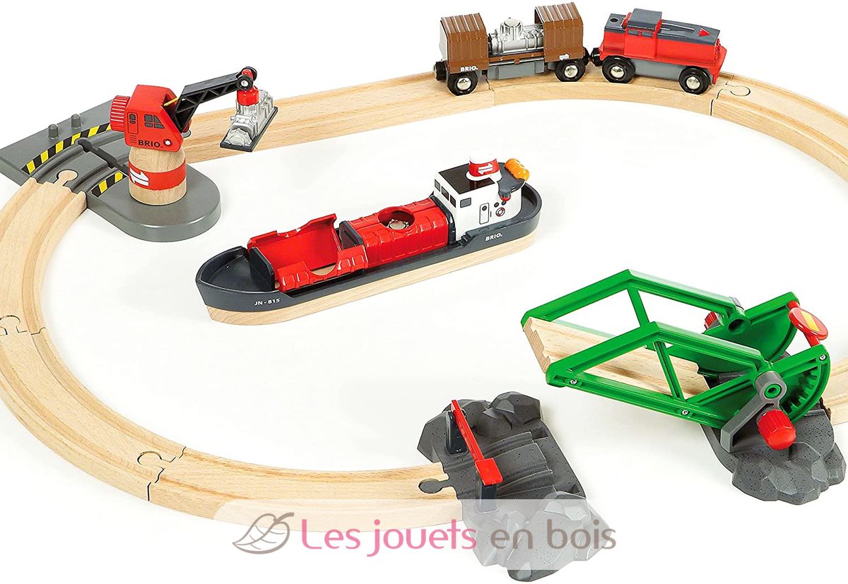 Grue pour circuit de Train - Un jeu Hape - Boutique BCD JEUX