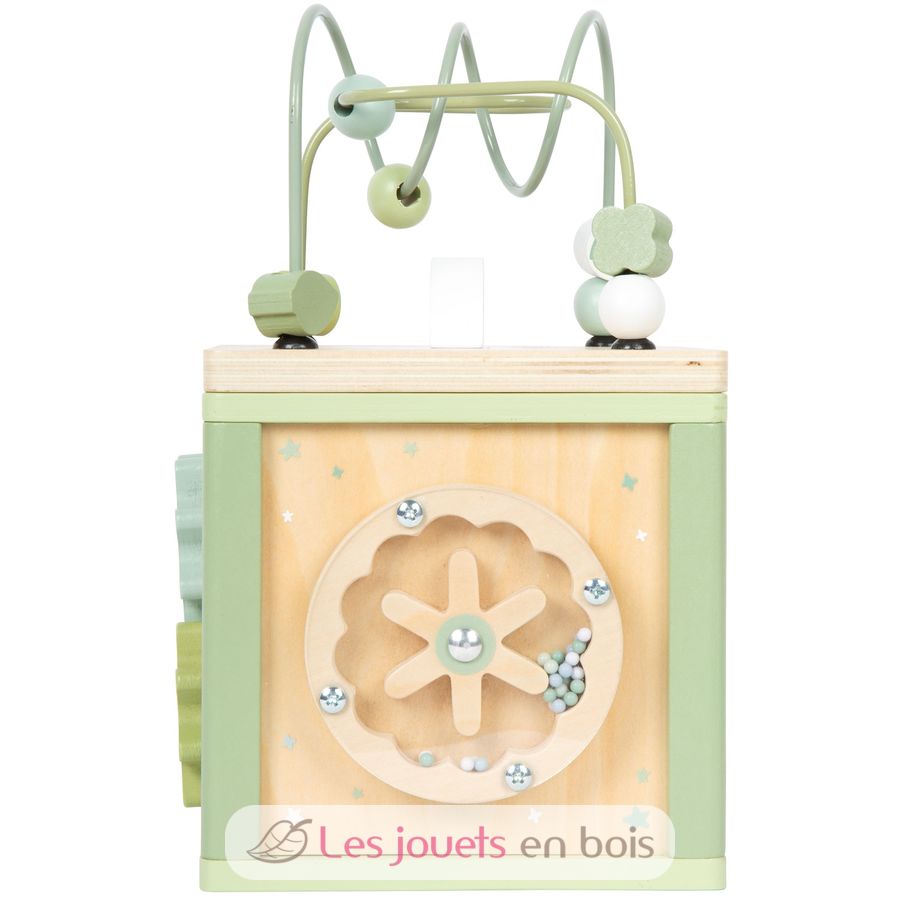 Cube de motricité vert - small foot - les jouets en bois
