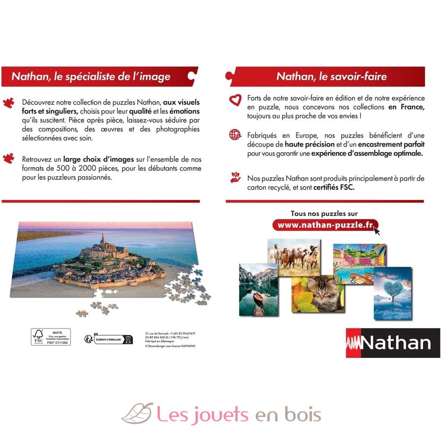 Nathan Puzzle 1000 Pièces – Massif Des Montagnes Bleues, Lac Moraine – Évasion Et Détente Pour Adultes Et Ados Dès 14 Ans