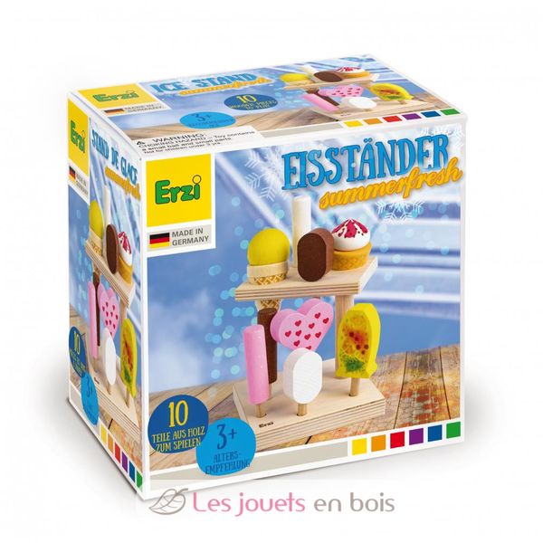 Jouet En Bois Kiwi - Demi Kiwi Réaliste En Hêtre Laqué - Pour Jeu D'imitation, épicerie, Cuisine - Fabriqué En Allemagne