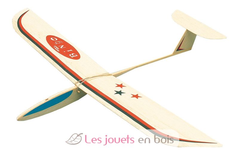 kit maquette d'avion planeur pour enfant, jouet en bois kids at works