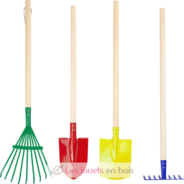 Lot d'outillage de jardin Small Foot 10838 - Set de jardinage enfant -  Outils de jardin enfant