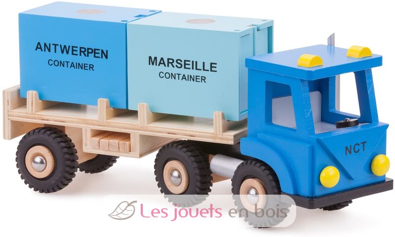 CAMION PORTE VOITURE - Ulysse couleur d'enfance - Des dès en bois : Jeux de  société - Jouets en bois - Location de jeux