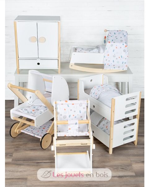 Petit Lit En Bois Pour Poupée Small Foot Little Button - Coffret Complet Avec Accessoires - 54 Cm Petit Lit En Bois Pour Poupée Small Foot Little Button - Coffret Complet Avec Accessoires - 54 Cm