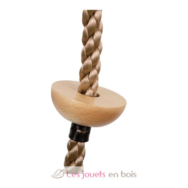 GOPLUS Corde à Grimper En Jute 38mm - Corde De Bataille Manchon Noir Pour Musculation Fitness