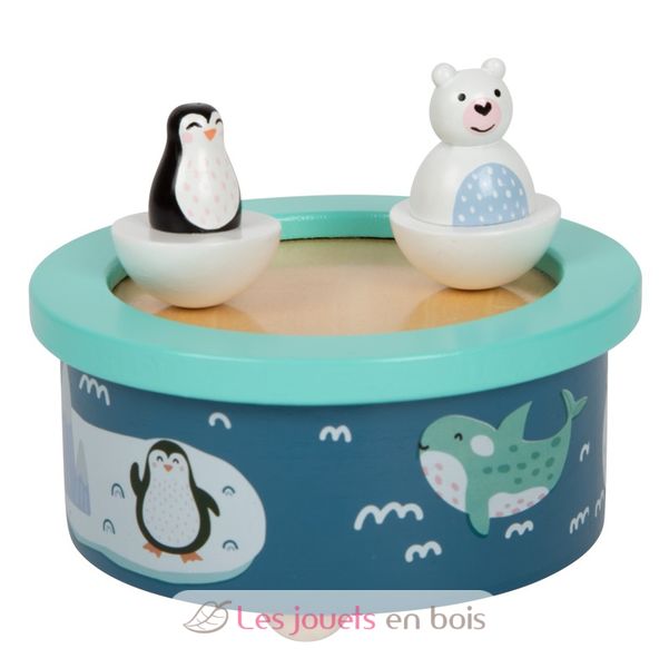 Boîte à Musique "Nele" Small Foot Company - Ourson En Pyjama Rose - Pour Bébés à Partir De 1 Mois - Avec Rubans Pour Accrocher