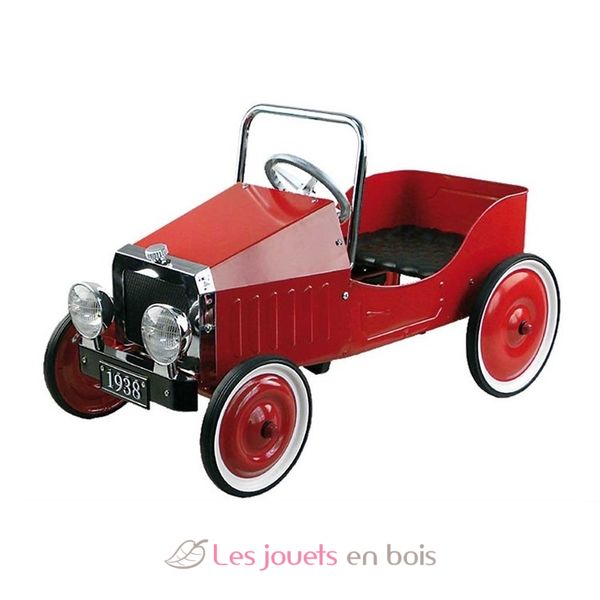 Voiture à pédales bleue en métal pour enfants | Mes Découvertes