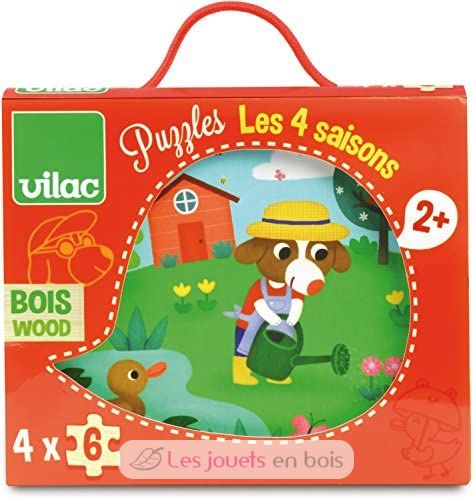 Puzzles des 4 saisons - Vilac 2641 - Puzzle pour enfant dès 2 ans