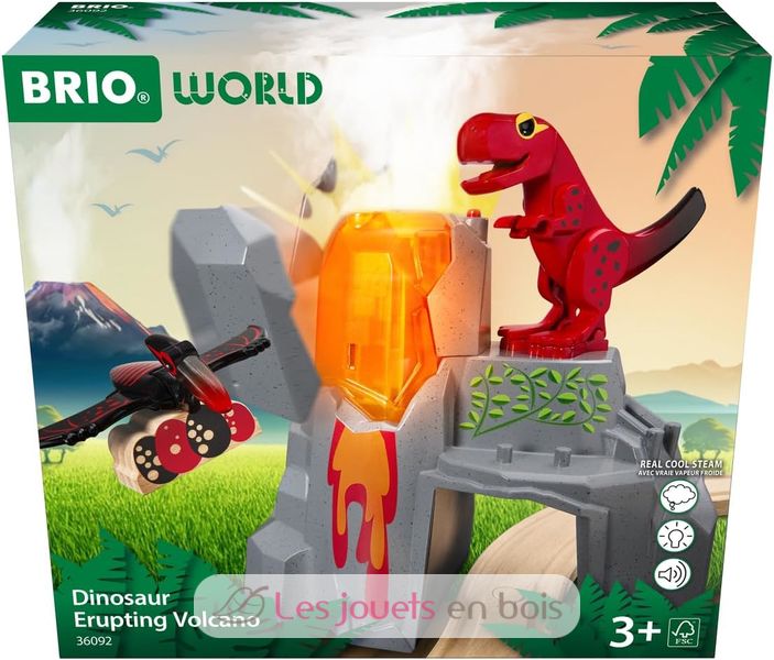 Train En Bois Dinosaure 11 Pièces Avec Tapis De Jeu - Jouet Éducatif Pour Enfant 1-4 Ans, Cadeau D'Anniversaire