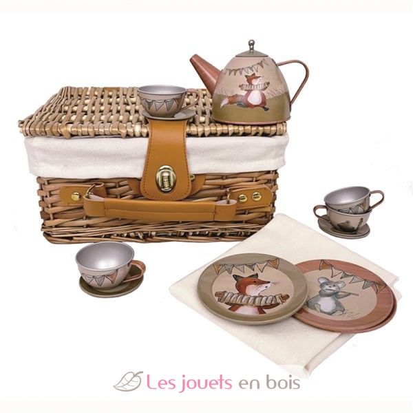Panier Dinette Pique-Nique Avec Filet - Accessoire Jeu Pour Enfants Dès 3 Ans