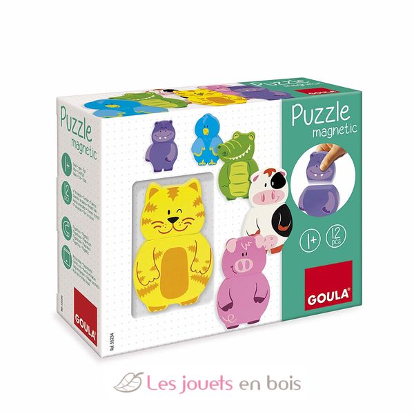 Rigol'Animaux de la jungle puzzle magnétique en bois