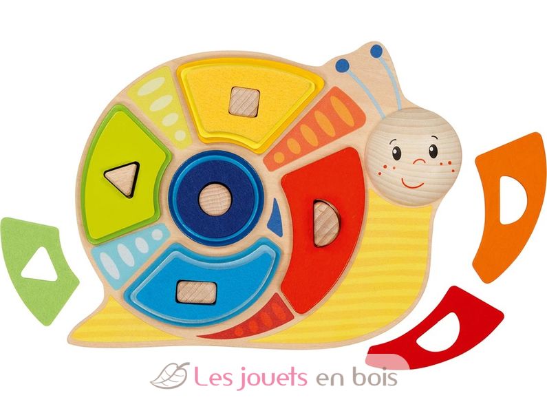 Escargot formes et couleurs - Goki - Les jouets en bois