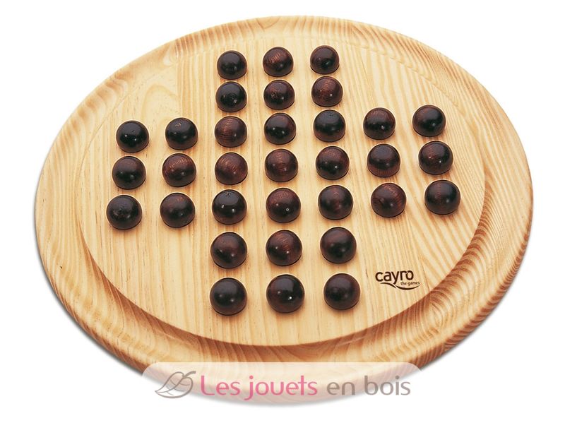 Jeu de solitaire en bois - L'ilot éducatif