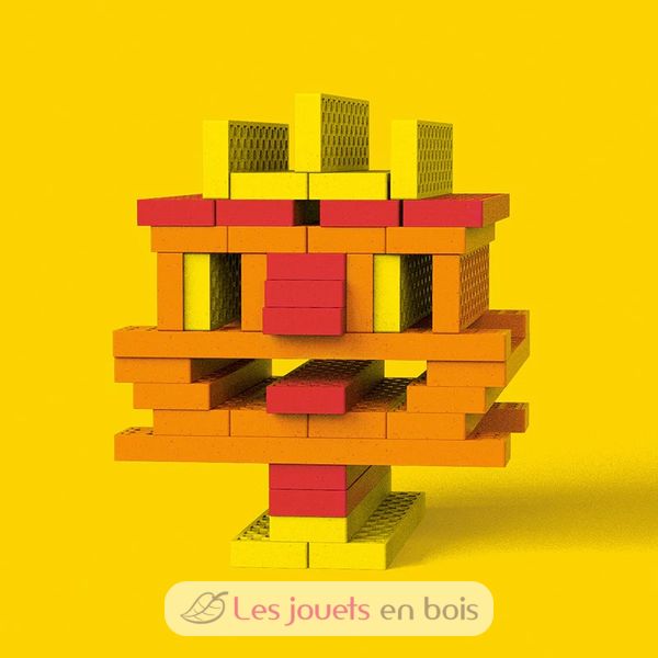 Bioblo Mini Box Rusty-Robo Con 40 Blocchi Da Costruzione | Blocchi Da Costruzione Blocchi Da Costruzione Sostenibili Per Bambini Da 3 Anni Blocchi Da Costruzione In Legno Per Bambini 0 1