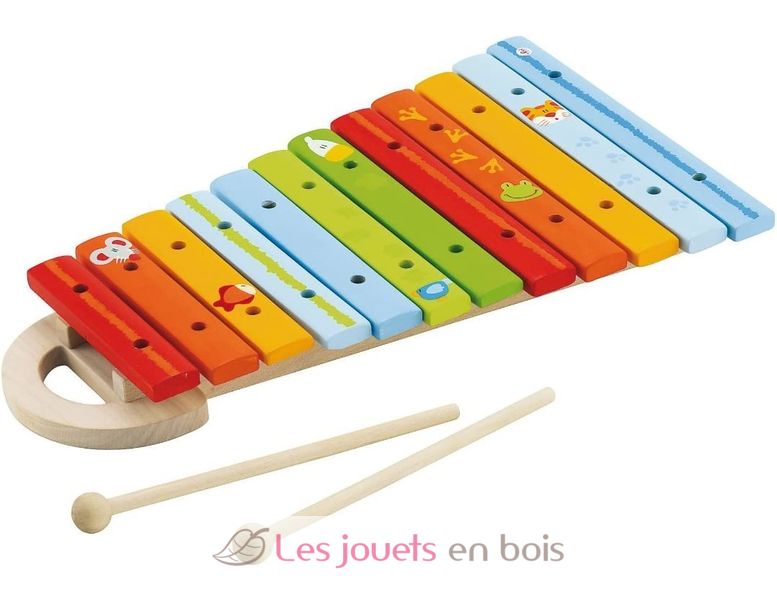 Set de 4 Instruments de Musique Jouets Percussion de Bois pour Enfants  Xylophone