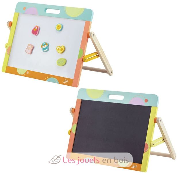 Tableau magnétique de table - Sevi 83031 - Tableau double face pour enfant