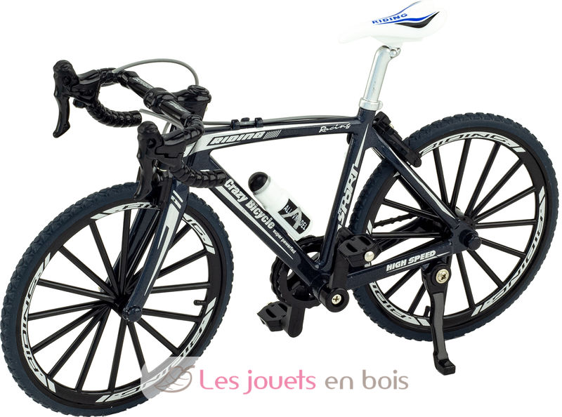 Vélo de course miniature articulé existe en trois couleurs