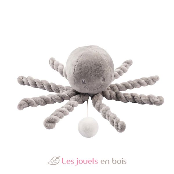 DOUDOU PIEUVRE NATTOU GRIS PELUCHE POULPE Jouet Bebe NAISSANCE