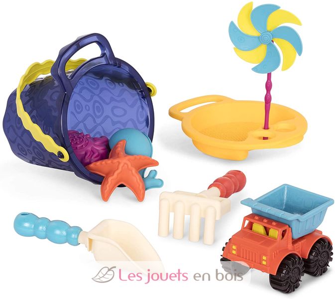 JOUETS - 465 - Chariot Dino Garni - Jeu De Plage Pour Enfant - Dès 18 Mois - Or EUR 15,74 - FR