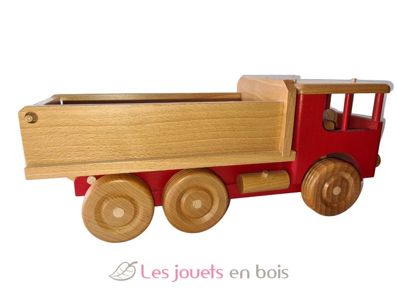 Jouet en bois Camion de Pompier Rouge 28 cm Tender Leaf Toys®