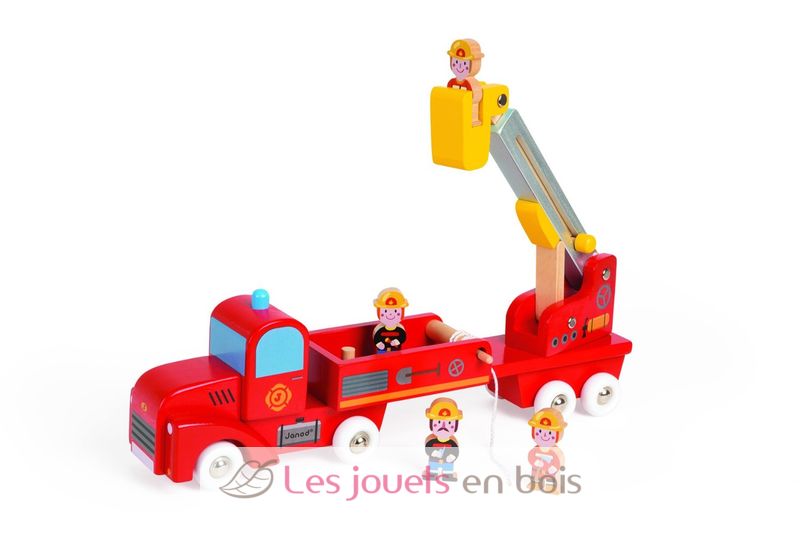 Camion de pompiers géant - Camion en bois de bricolage enfant Janod