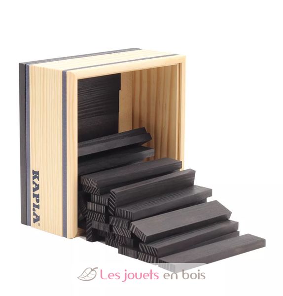 Lot De 80 Planchettes KAPLA - 40 Rouges + 40 Jaunes - Bois - Occasion