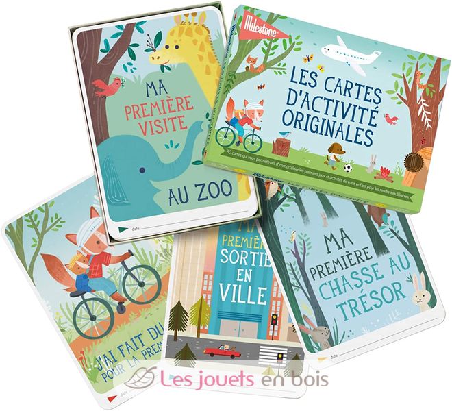 Cartes Photos Souvenirs Junior Milestone - Coffret 30 Cartes Préimprimées 10,5x15 Cm, Cadeau Naissance