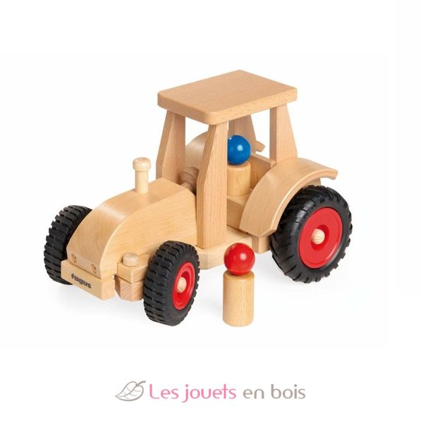 Tracteur en bois pour enfants dès 18 mois - Garage jouet - Achat