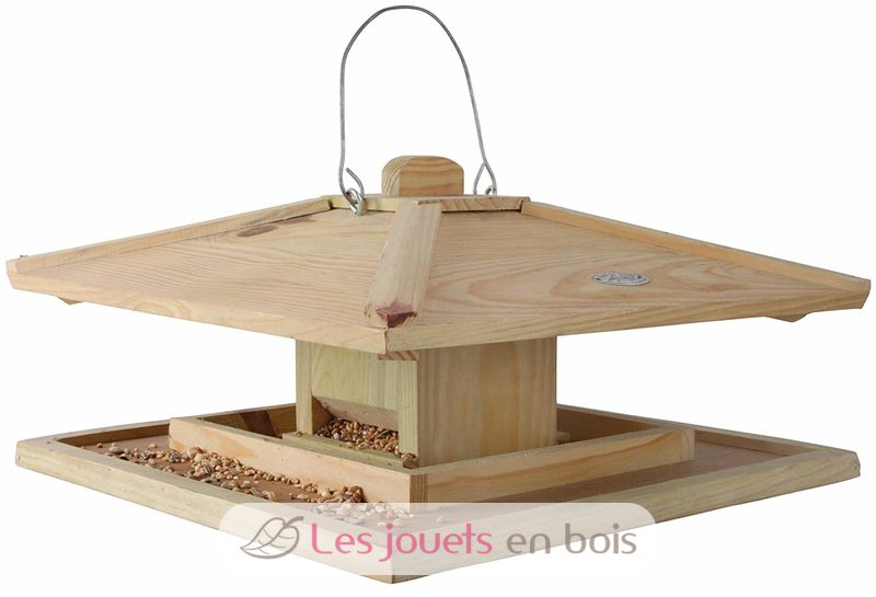 Mangeoire à oiseaux en bois Leomark FR