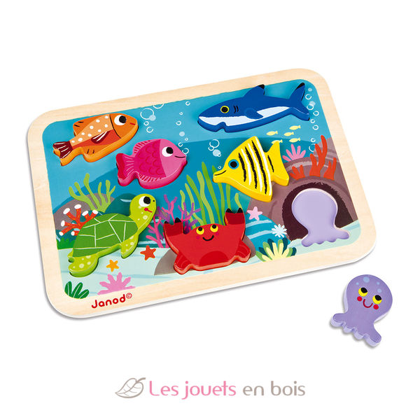 Puzzle enfant 4 ans - Puzzle animaux, jouet enfant 4 ans JANOD