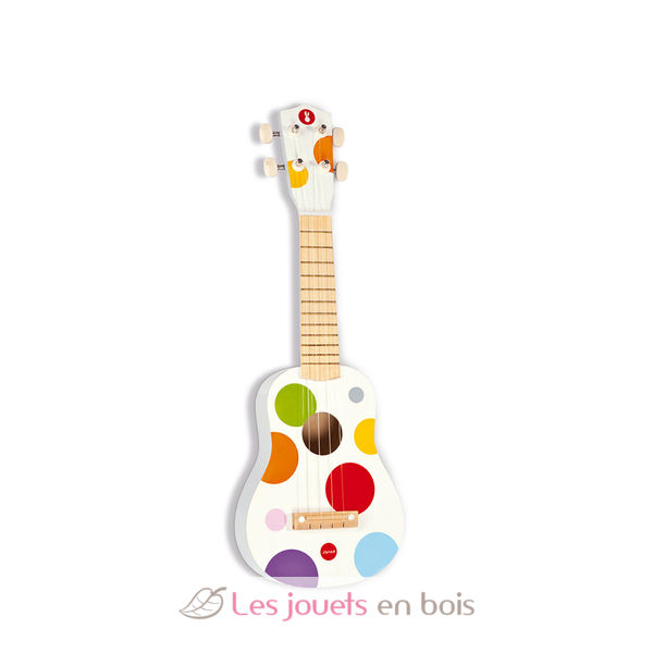 Guitare blanche Vilac 8375 - Guitare en bois pour enfant - Jouet musical