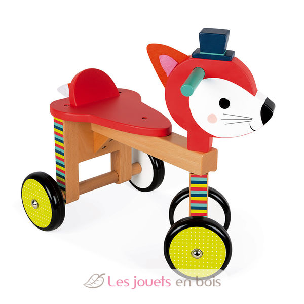 Porteur renard - Janod - Jouets 1er âge en Bois. De 1 à 6 ans