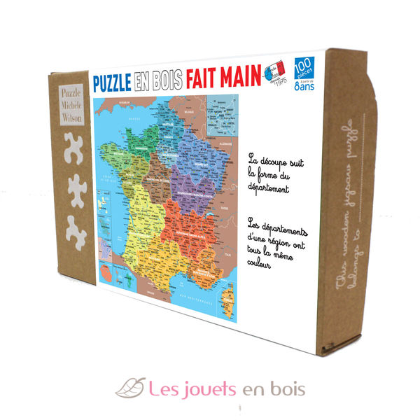 Carte des régions de France à imprimer en puzzle !
