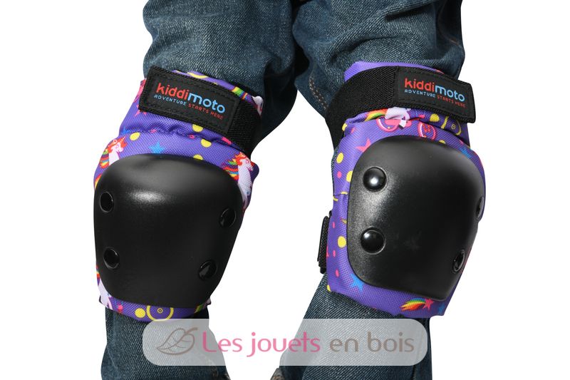 Casque Velo Enfant + Protections Licorne - Genouillères, Coudières, Poignets - Autocollants DIY - 3-8 Ans