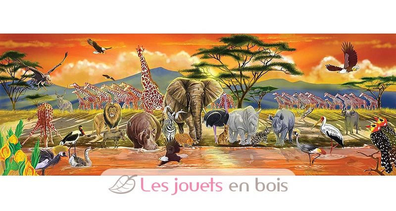 Puzzle géant Safari 12873, un puzzle de 100 pièces de la marque