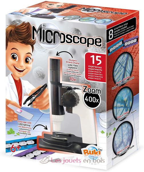 Microscope 15 expériences - Buki France MR400 - Jeu éducatif